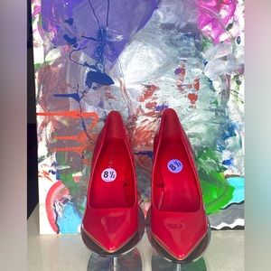 Marc Fisher Red Patent Leather Heels
